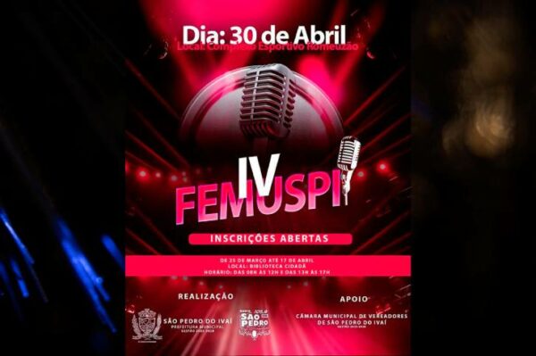 IV FEMUSPI (Festival de Música de São Pedro do Ivaí) está chegando…