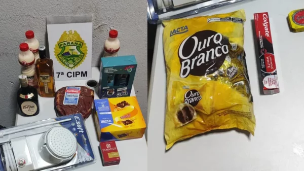 Rapaz é preso furtando mais de R$ 1 mil em produtos em Arapongas