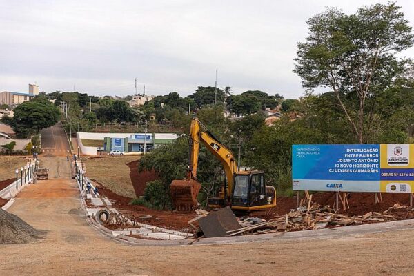 Interligação do Ulysses ao Santo Antônio e Novo Horizonte ultrapassa 87% em Arapongas