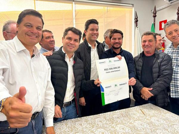 Arapongas recebe R$2,5 milhões em recursos do Programa Asfalto Novo, Vida Nova