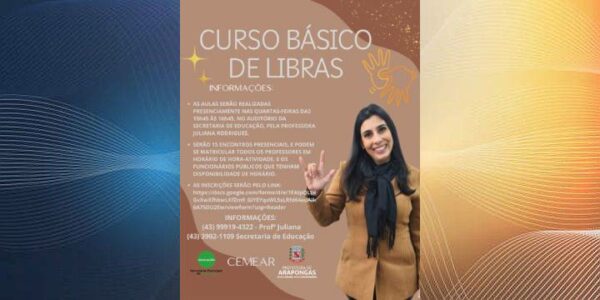 Prefeitura de Arapongas abre nova turma do Curso Básico de Libras