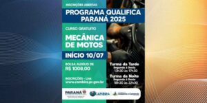 Curso gratuito de Mecânica de Motos chega a Cambira pelo Programa Qualifica Paraná 2025