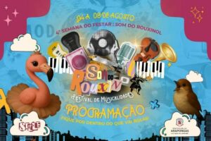 Prefeitura de Arapongas divulga programação da quarta semana do Festar: Som do Rouxinol