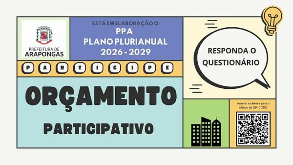 Questionário do Orçamento Participativo de Arapongas conta com 343 respostas