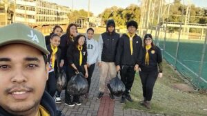 Clube de Desbravadores do Jardim Interlagos fez uma limpeza voluntária no Centro Social Urbano (CSU) em Arapongas