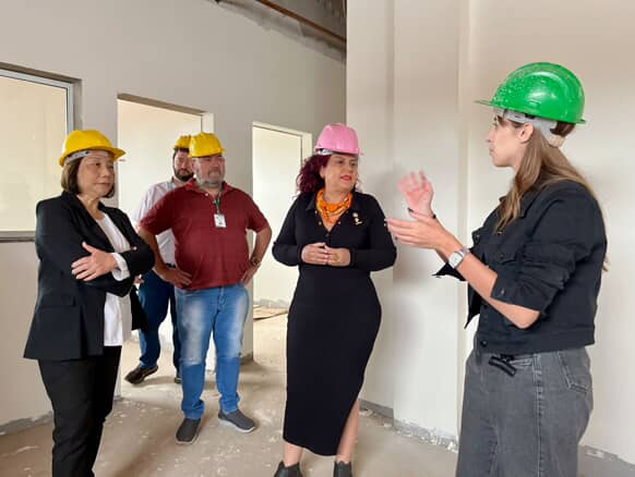 Obras do novo PAM de Mandaguari são vistoriadas por representantes da 15ª Regional de Saúde