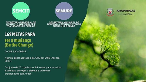 Rafael Cita anuncia que Arapongas integra Programa de Promoção dos Objetivos Locais Integrados de Desenvolvimento Sustentável