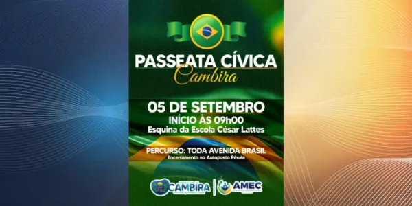 Cambira realiza Passeata Cívica em celebração à Pátria