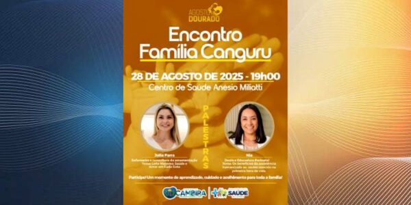 Cambira promove Encontro Família Canguru no Agosto Dourado