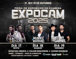 Expocam 2025 promete agitar Cambira com grandes shows e programação diversificada
