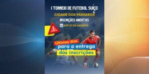 Últimos dias para fazer inscrições do I Torneio de Futebol Suíço Cidade dos Pássaros em Arapongas