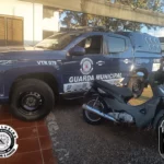 Guarda Municipal de Arapongas apreende jovens que fugiram com moto furtada