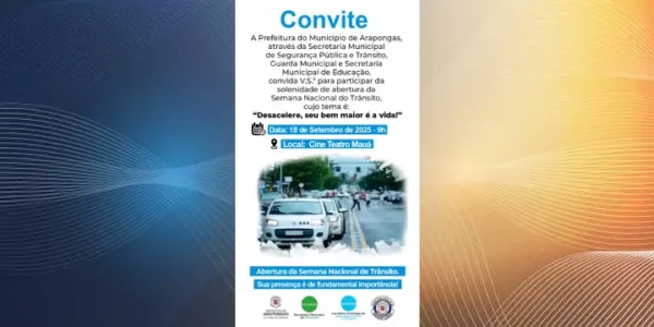 Prefeitura de Arapongas abre Semana Nacional do Trânsito e divulga resultado do concurso de paródias