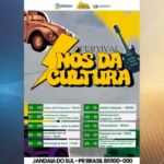 Festival “Nós da Cultura” movimentará Jandaia do Sul com programação diversificada
