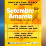 Cambira promove ações do Setembro Amarelo com palestras e passeata de conscientização