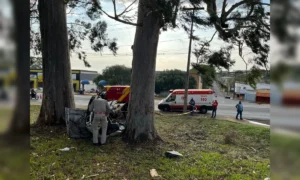 Homem morre após cruzar Avenida Brasil e capotar veículo em Apucarana