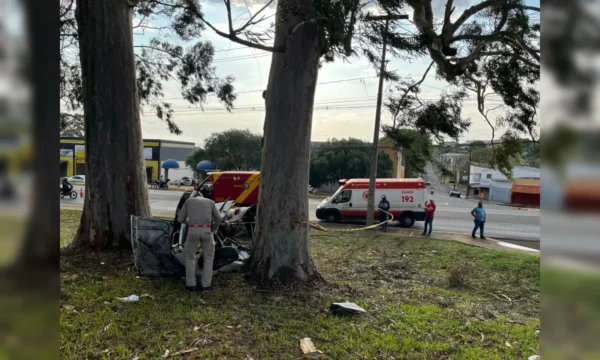Homem morre após cruzar Avenida Brasil e capotar veículo em Apucarana