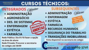 Cursos Técnicos Colégio Cerávolo em Apucarana